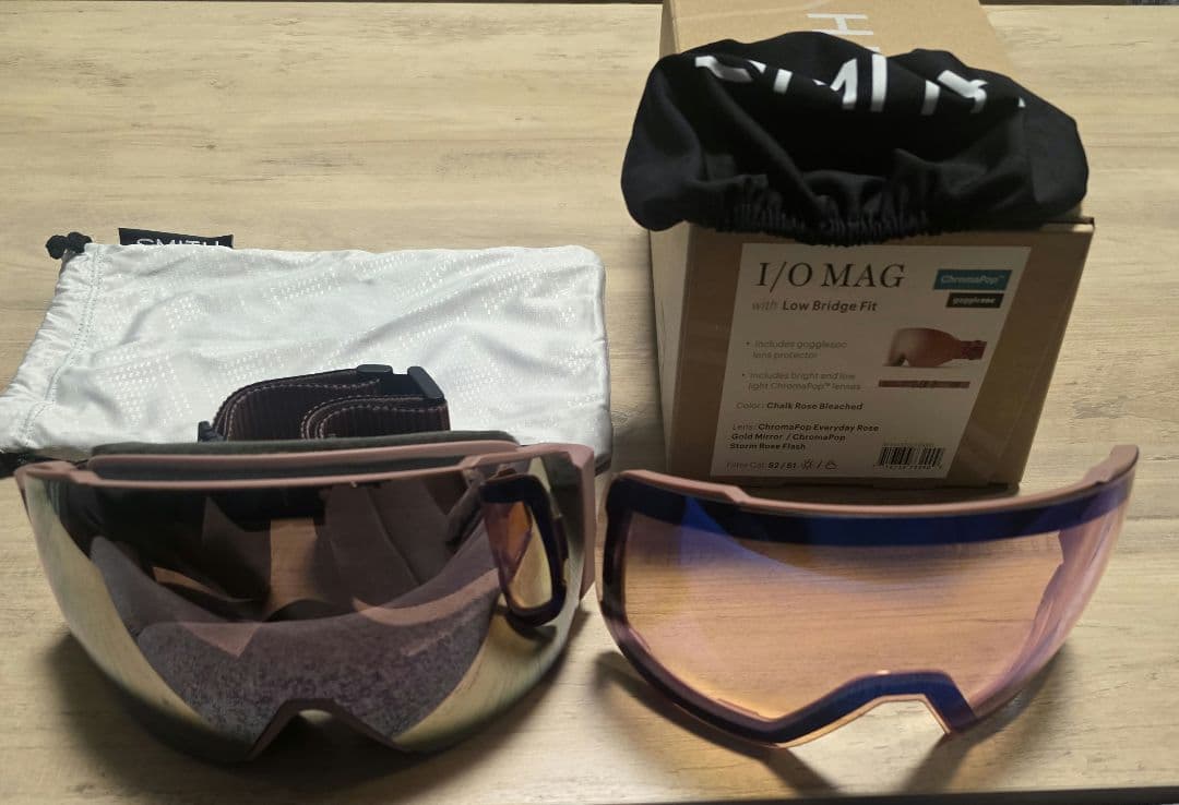 SMITH　I/O MAG ゴーグル ChromaPop スペアレンズ付き