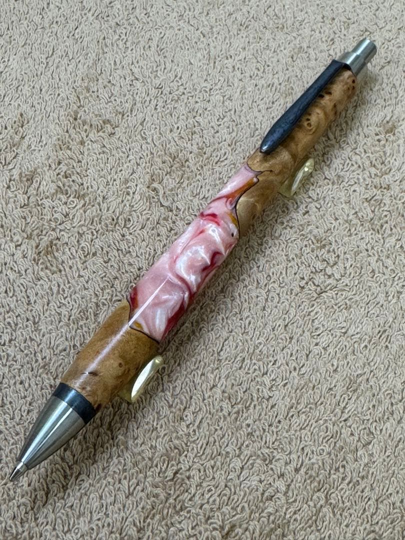 ウッドペンクラフト　ハーモニックウッド・苺ミルク　ペンシル