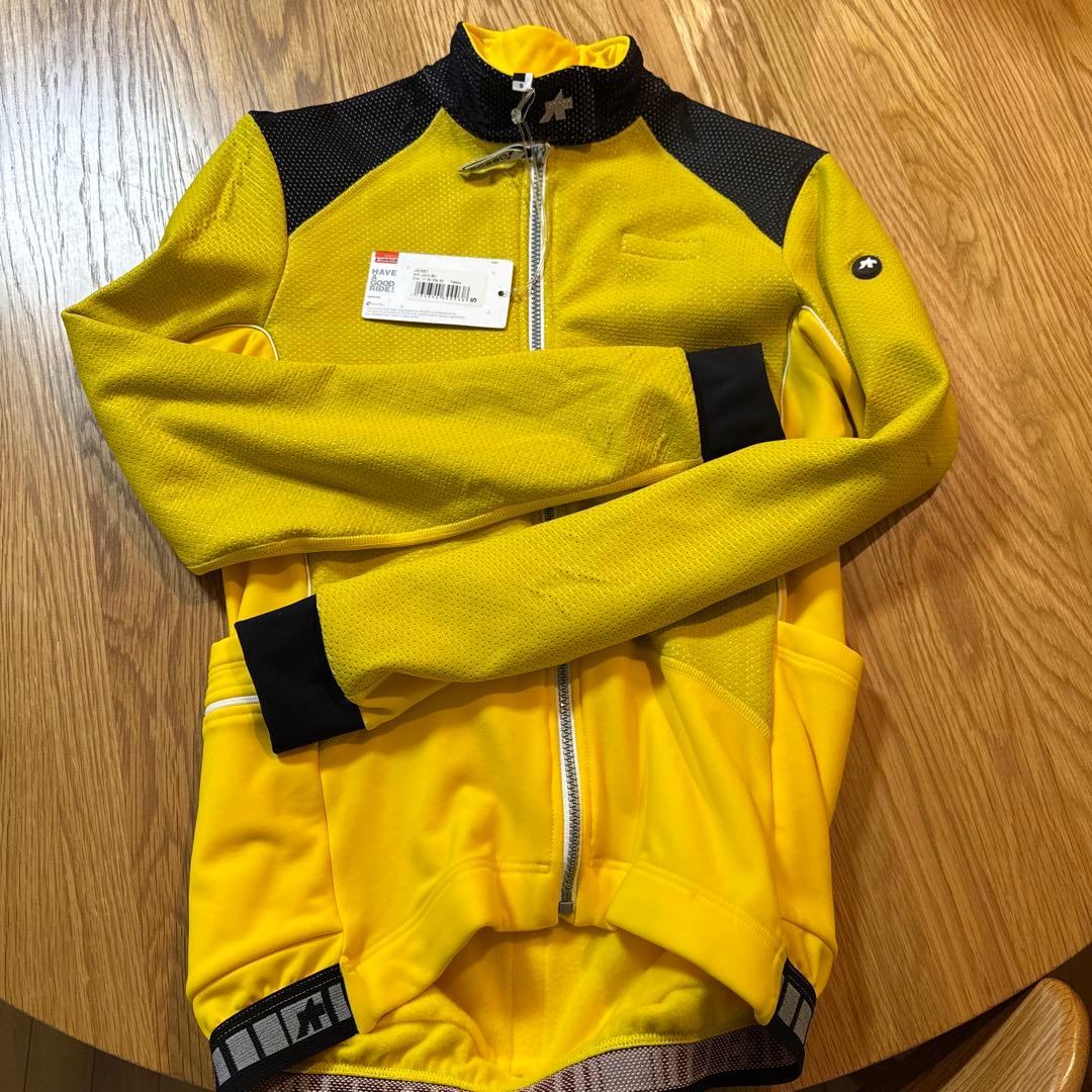 ASSOS イエロー サイクルジャケット S