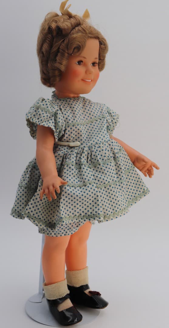 ビンテージ、シャーリー・テンプル人形 ポルカドットのドレス IDEAL