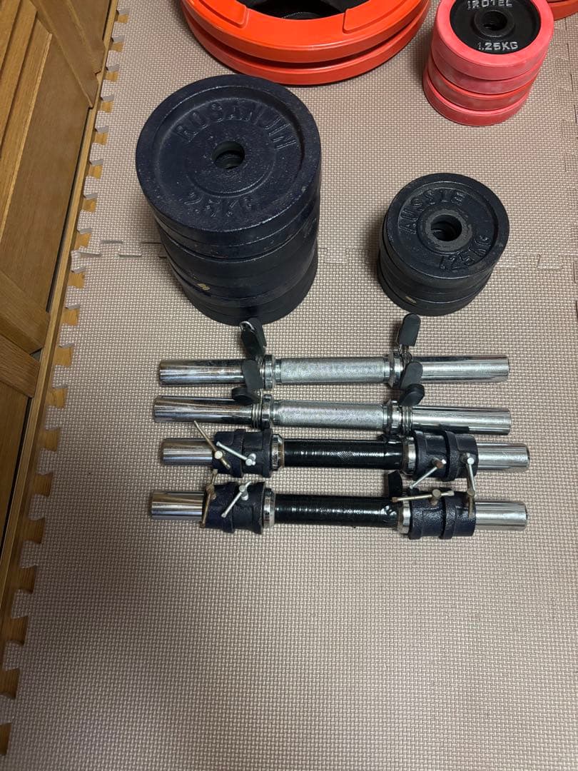 iROTEC ベンチプレスセットEZバー 引取り限定