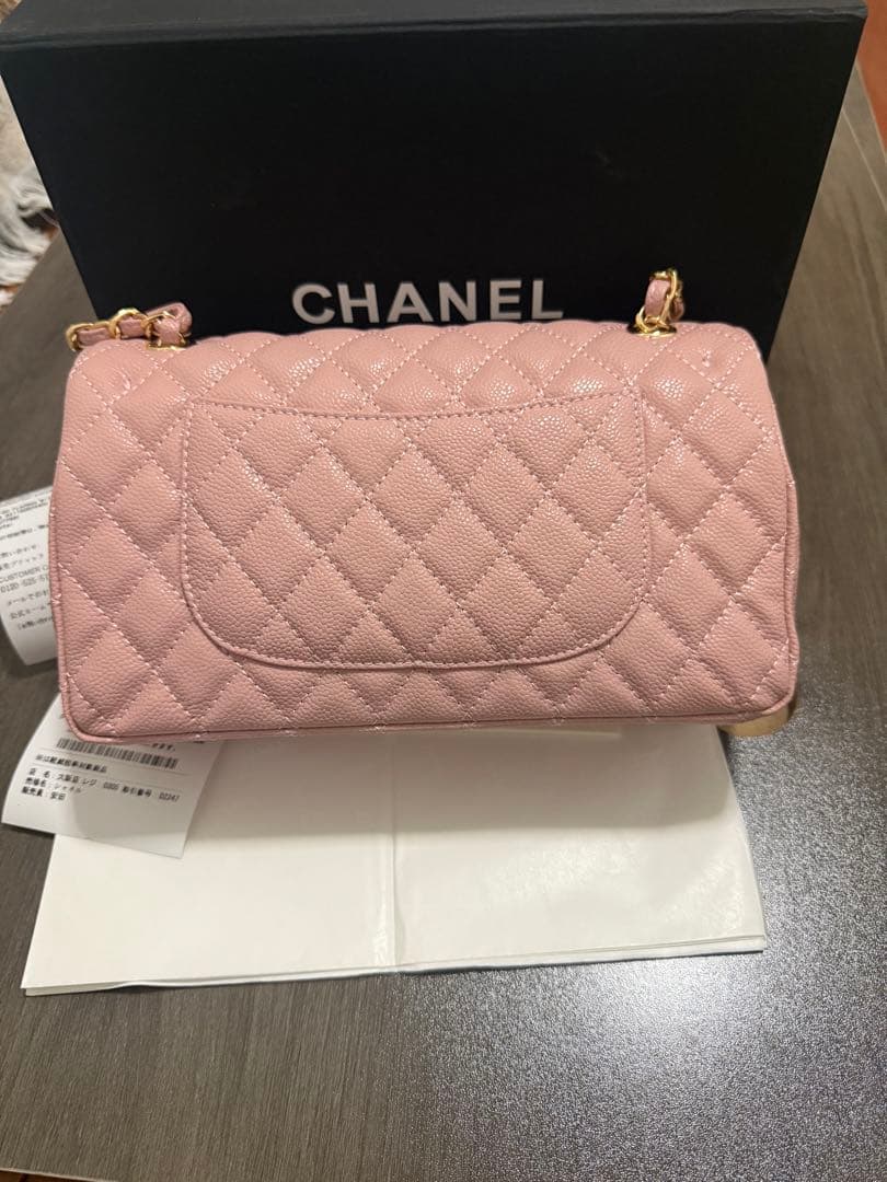 ピンク レザー ショルダーバッグ