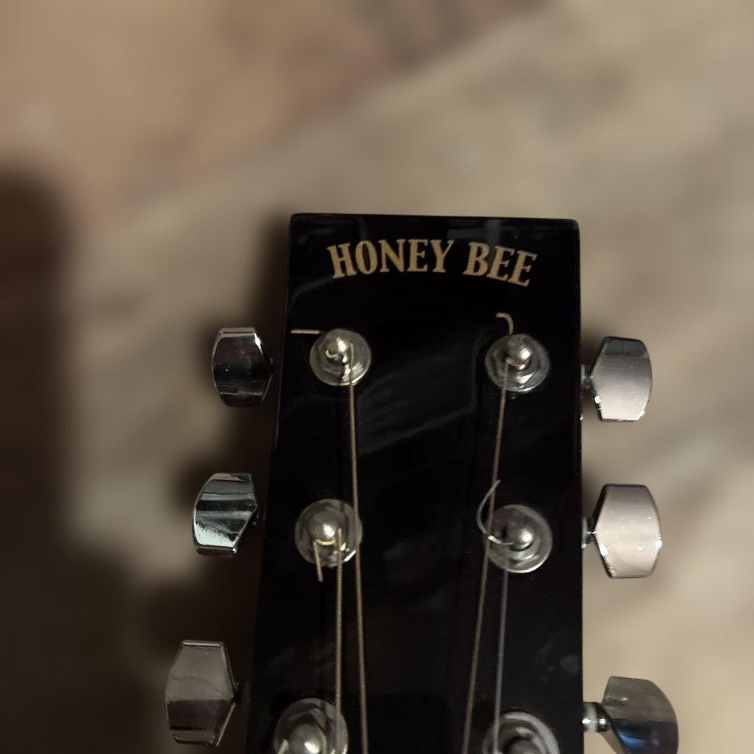 アコースティックギター ブラック 6弦