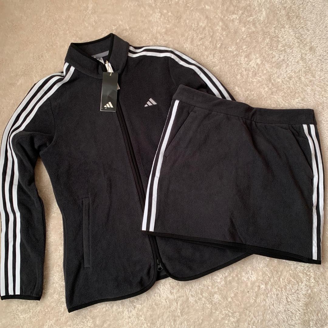 アディダス　ゴルフ　フリース　ジャケット スカート　セットアップ　L