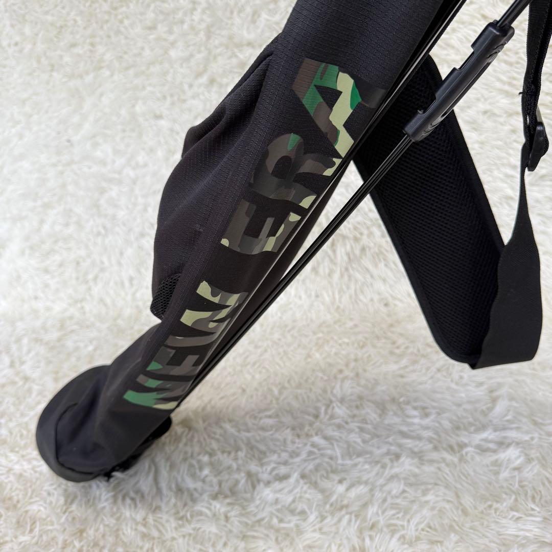 【ニューエラゴルフ】美品 セルフキャディバック ブラック カモフラ