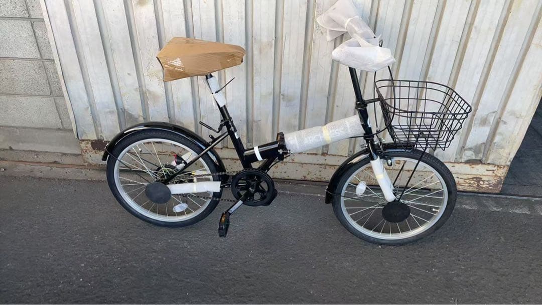 折りたたみ 自転車 20インチ カゴ付 折り畳み