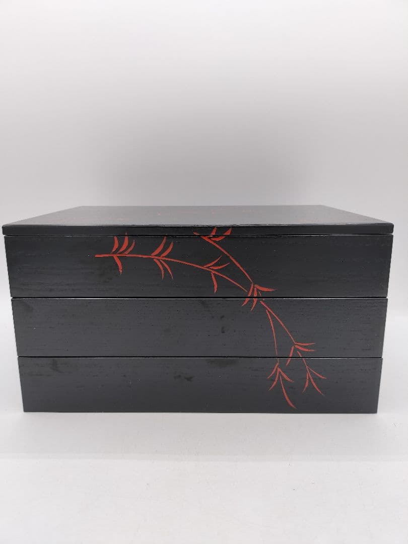 c755 菓子器 鵬雲斎好 三段田楽 京塗 北村葵春 木箱 茶道具 古物