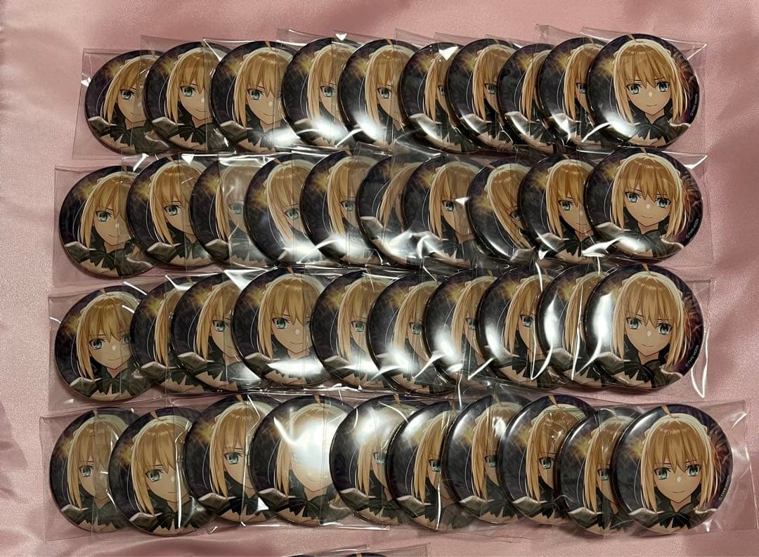 fate stay night 20周年コンサート 缶バッジ セイバー 40点