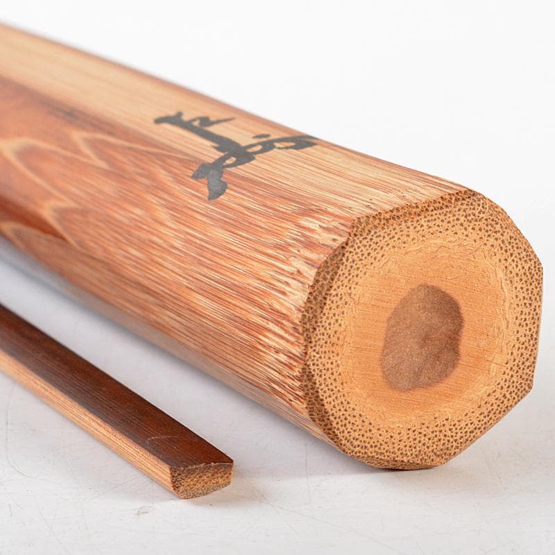 茶道具　表千家十三代即中斎　自作茶杓　銘「芳華」　共筒共箱　M　R5832