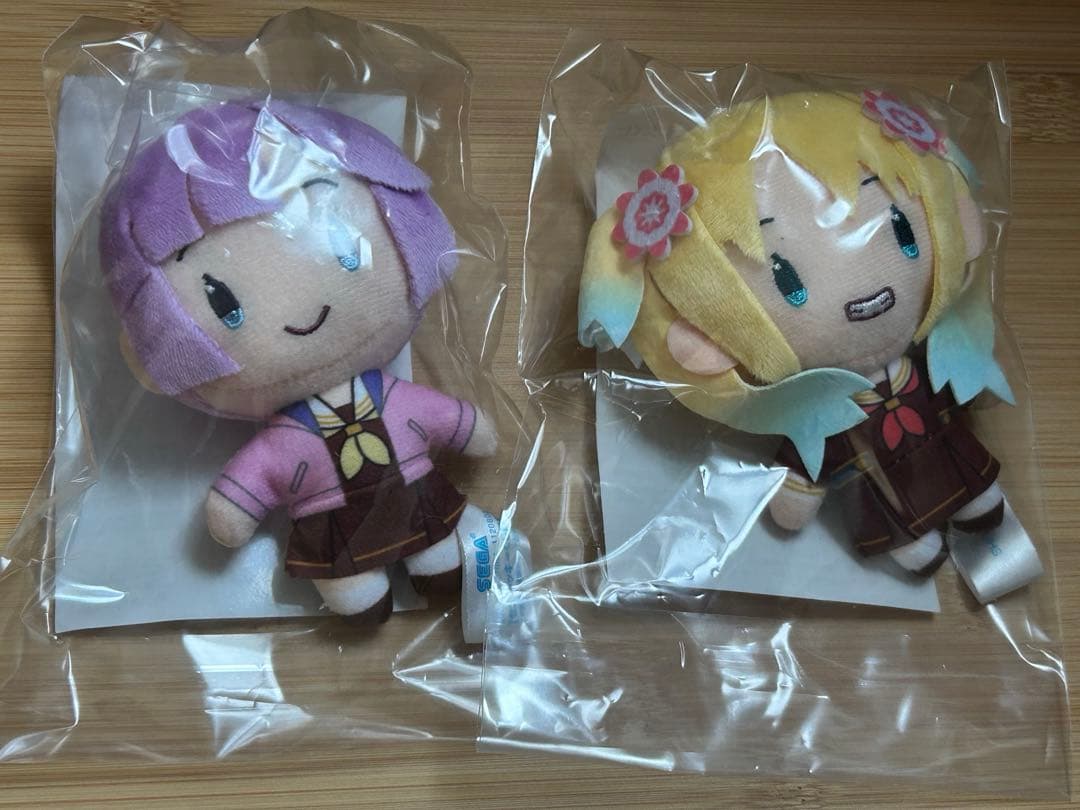 ラブライブ 蓮ノ空　セガラッキーくじ　みらくらぱーく！ポーチ、瑠璃乃、姫芽　ぬい