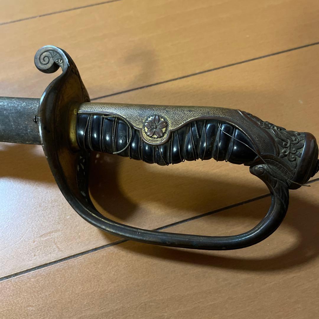 指揮刀、軍刀、刀、拵、サーベル、模造刀、骨董品、鍔、刀装具　匿名配送　即購入可