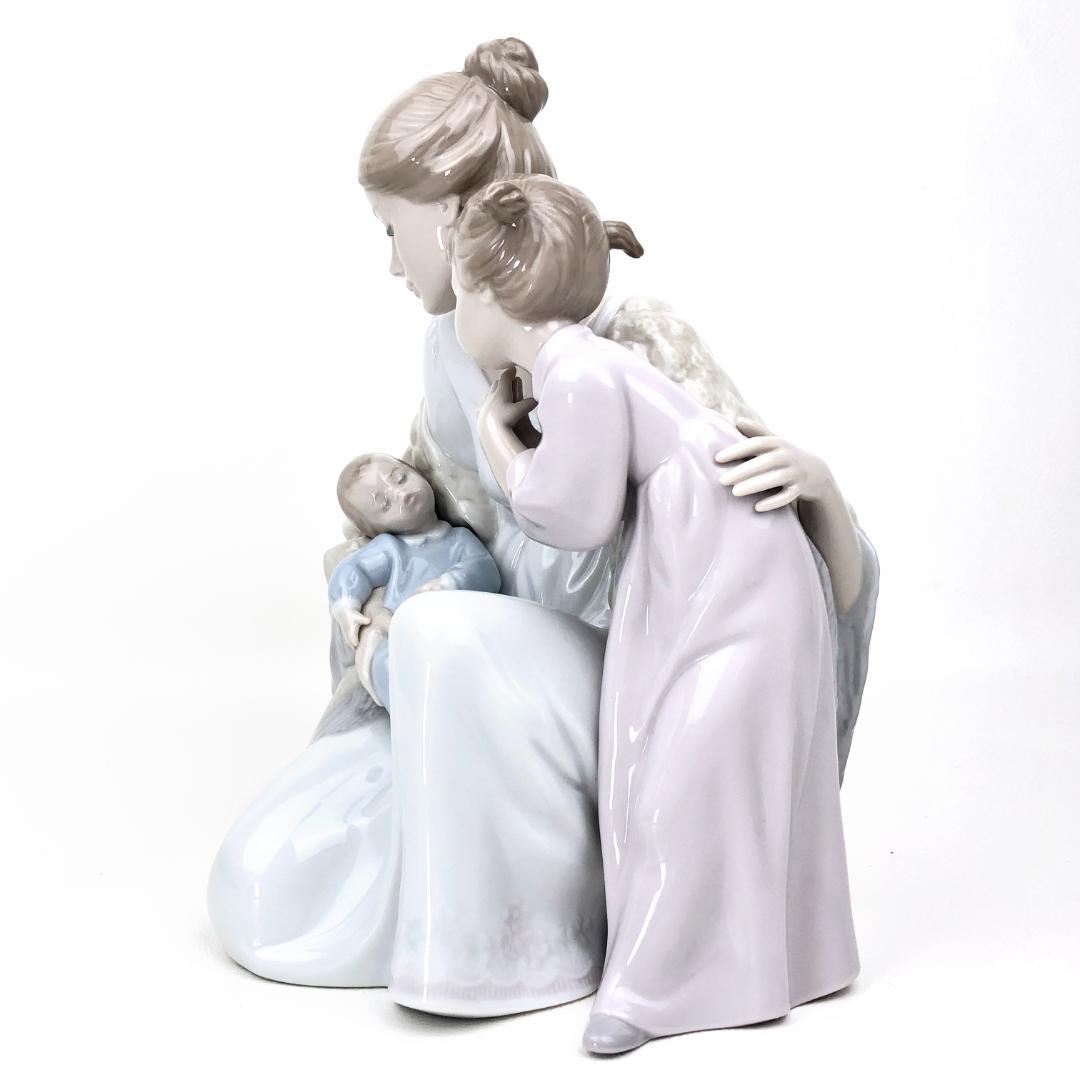 【美品】リヤドロ／フィギュリン 母と子 新しい家族 23cm／6939