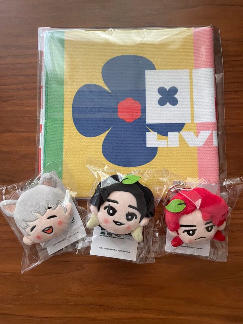 Mrs. GREEN APPLE ソウルコンぬいぐるみキーリング&タオル4点