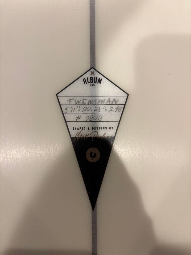 サーフィン・ボディボード ALBUM SURFBOARD 5'11\"TWINSMAN