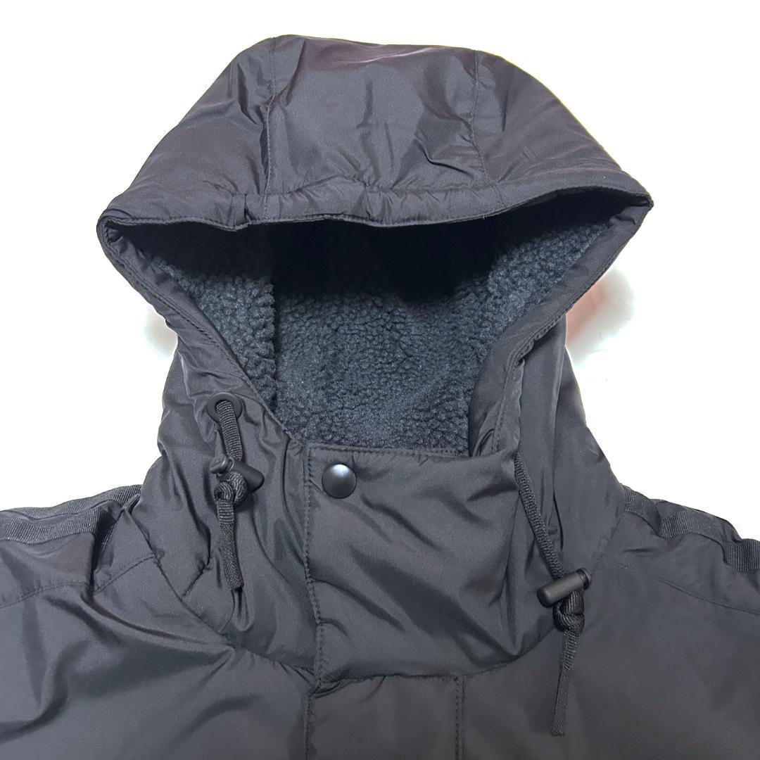 新品　ADIDAS　2XLサイズ　ロング ボアコート　ベンチコート　ブラック