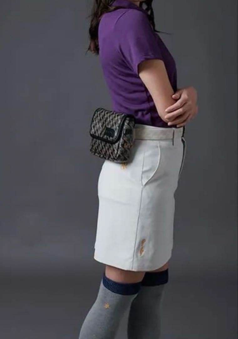 超美♡ レザレクション 2024 ゴルフ スカート S レディース ライトグレー