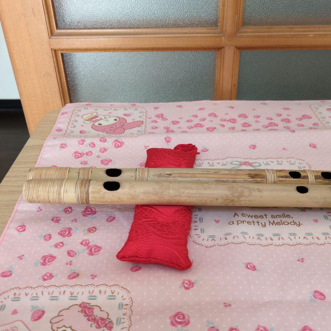 336篠笛六本調子古典二管（道中）新品