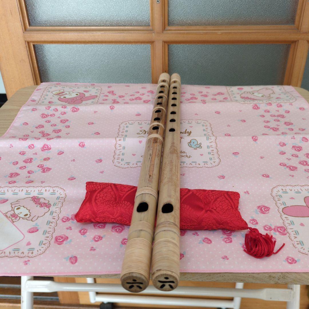 336篠笛六本調子古典二管（道中）新品