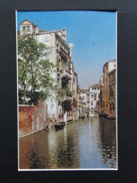 Martin Rico Y Ortega、希少な額装用画集より、新品額装付