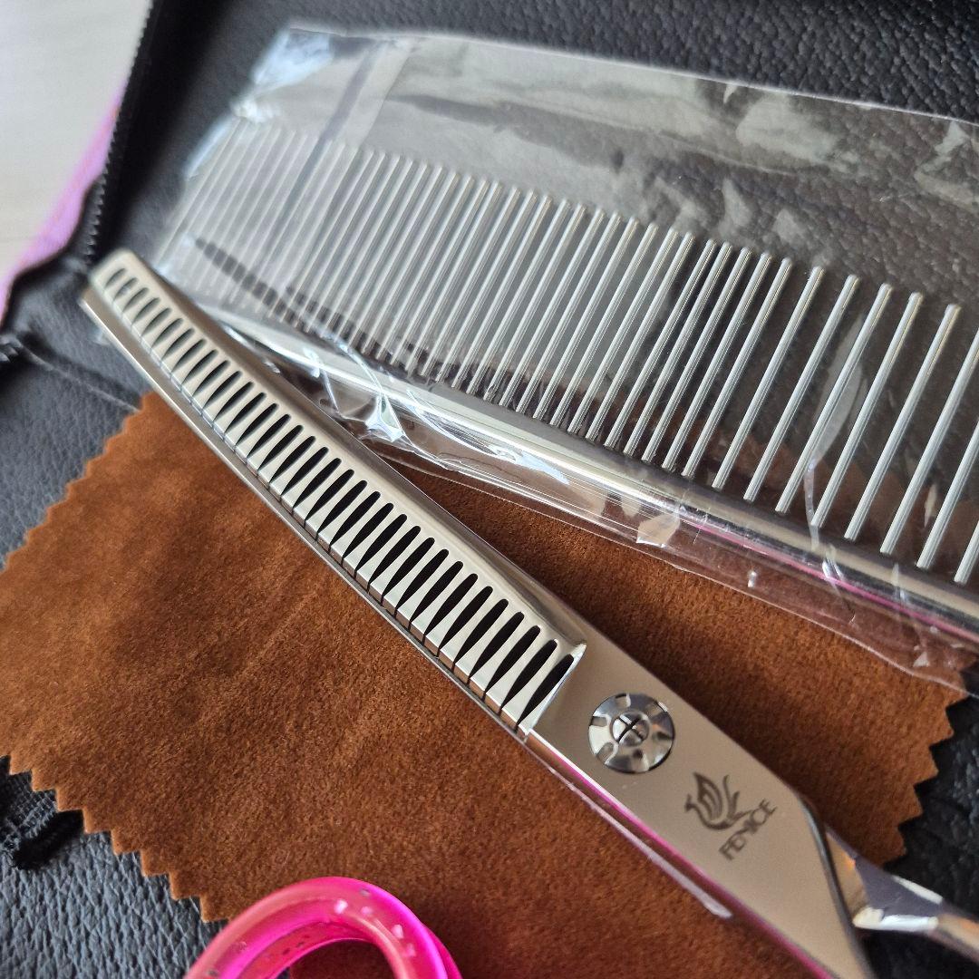 新品★フェニーチェ左利き用 カーブセニングシザー★50%★7in