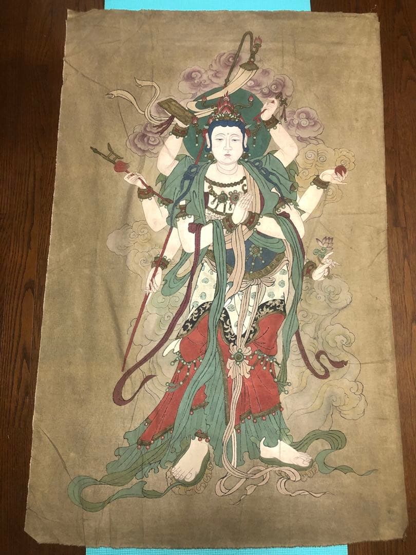 重要文化財、毗盧寺壁畫1:1再現した肉筆模写