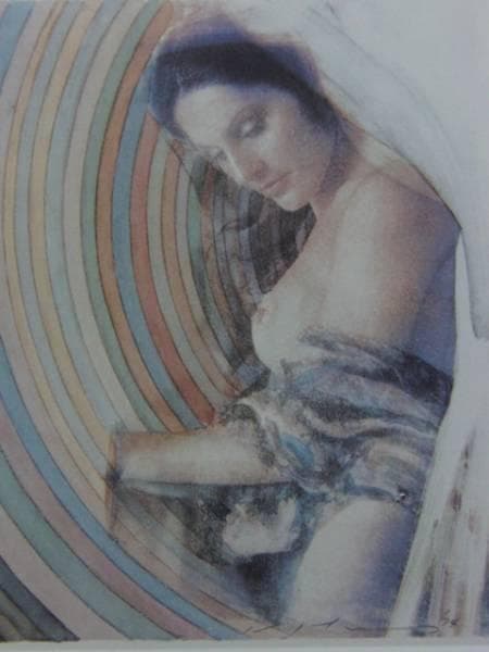 池田満寿夫、マドンナのように、超希少画集画、高級額装付