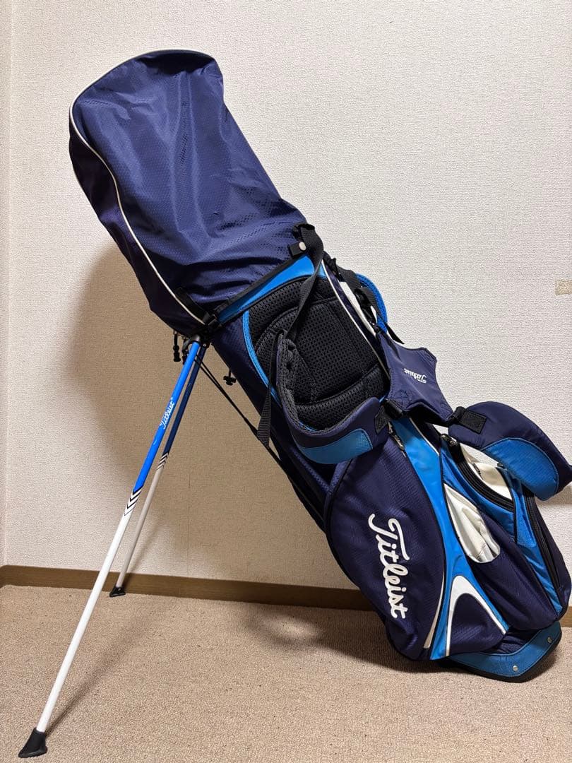 Titleist スタンド ダブルショルダーゴルフバッグ ネイビー/ブルー