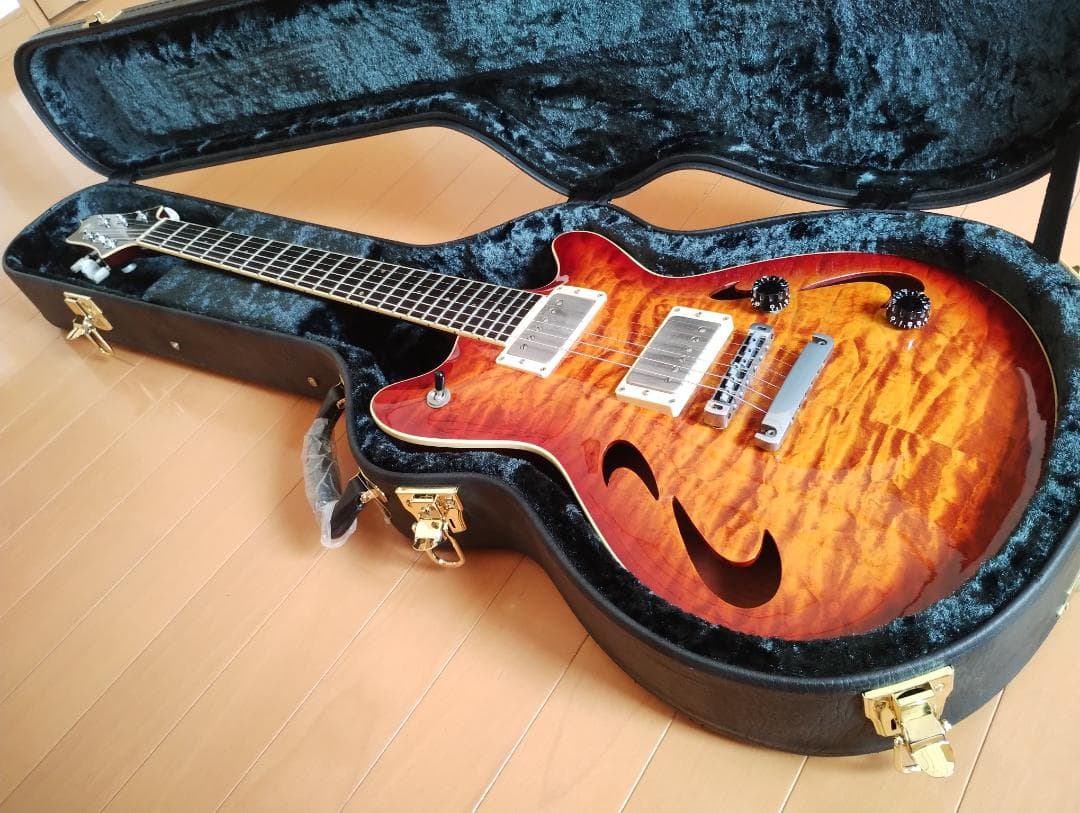 T's guitars ARC Hollow キルトトップ