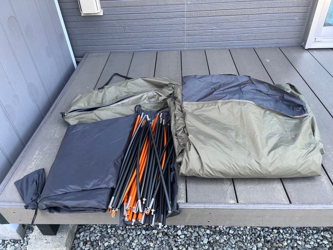 美品ノースフェイス　エバベース6 ネブラタープ6 フットプリント付テントとタープ