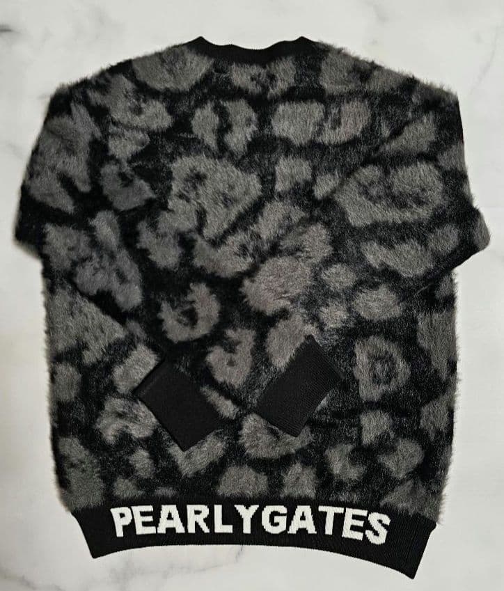 【PEARLY GATES】 レオパード柄セーター&スカート(セットアップ)