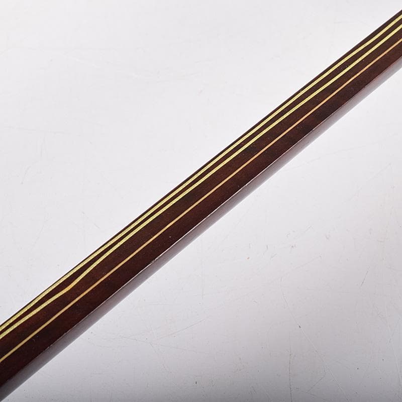 和楽器　ミニチュア　山水人物蒔絵　三味線　置物　バチ付　時代箱付　M　R8262