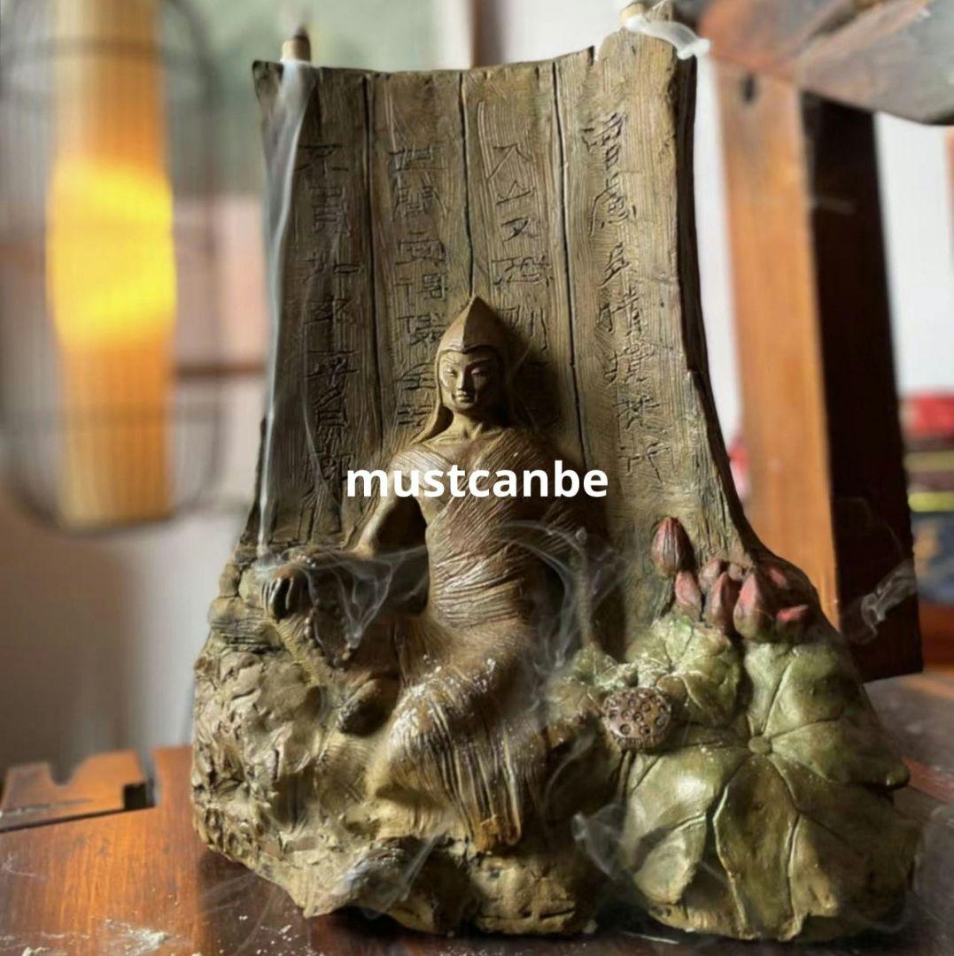 石像 彫刻倉央嘉措壁飾仏像 活仏詩人禅意 置物 玄関 文房 茶道 工芸品 置物