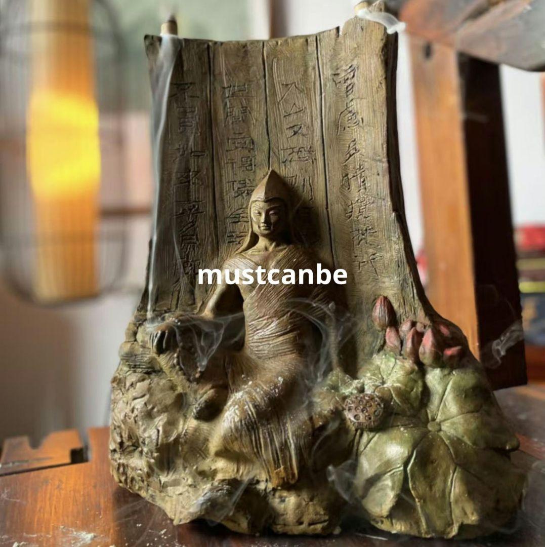 石像 彫刻倉央嘉措壁飾仏像 活仏詩人禅意 置物 玄関 文房 茶道 工芸品 置物