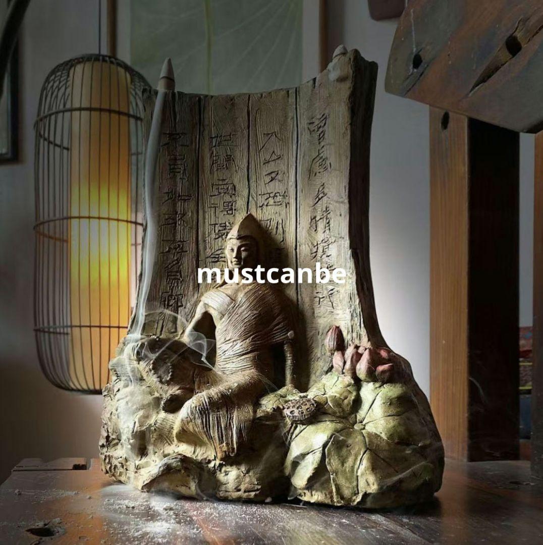 石像 彫刻倉央嘉措壁飾仏像 活仏詩人禅意 置物 玄関 文房 茶道 工芸品 置物