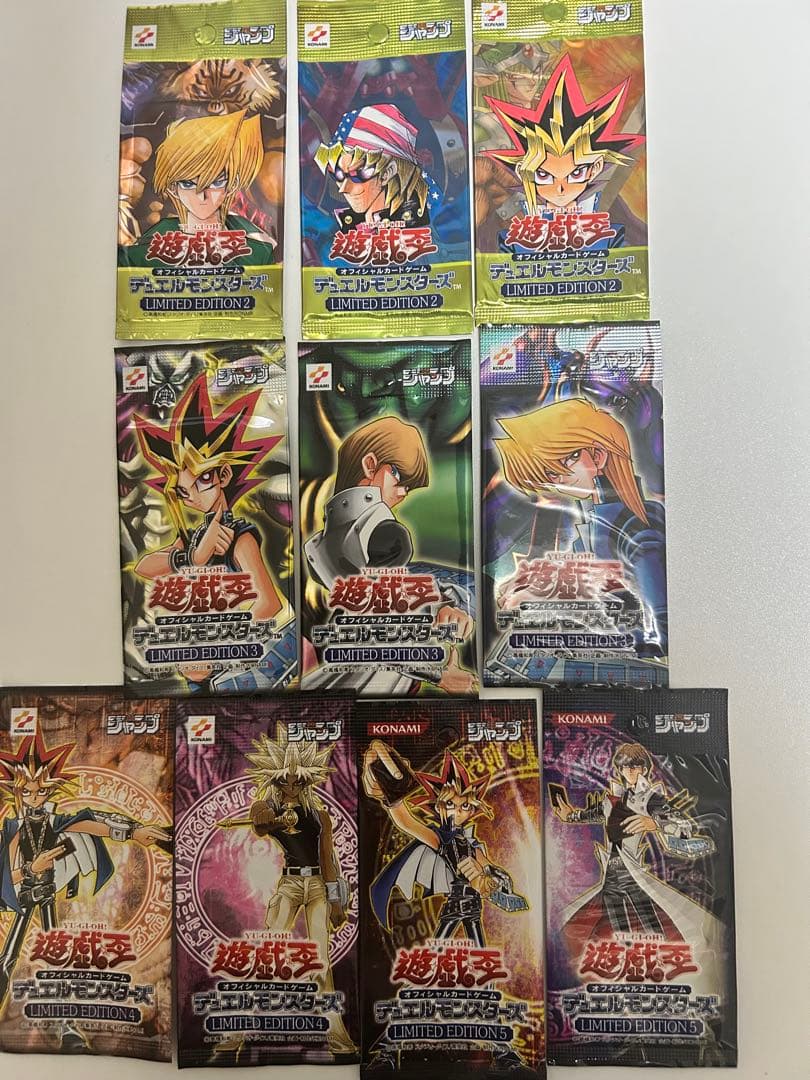 遊戯王　リミテッドエディション2〜5未開封パックセット＋カオスソルジャー等