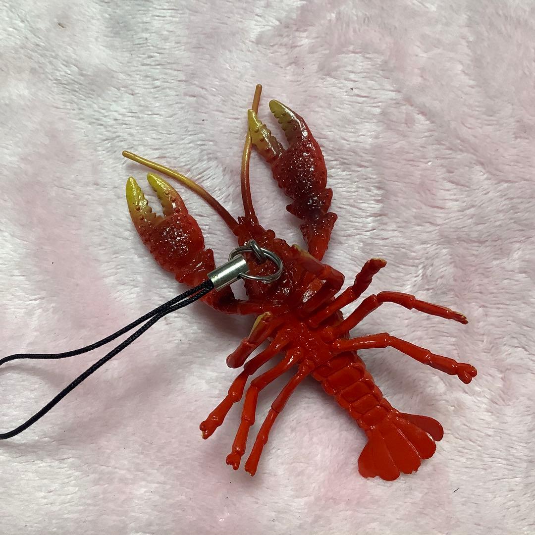 2月5日終了 新品レア非売品ロブスター？ザリガニフィギュアストラップ送料込み
