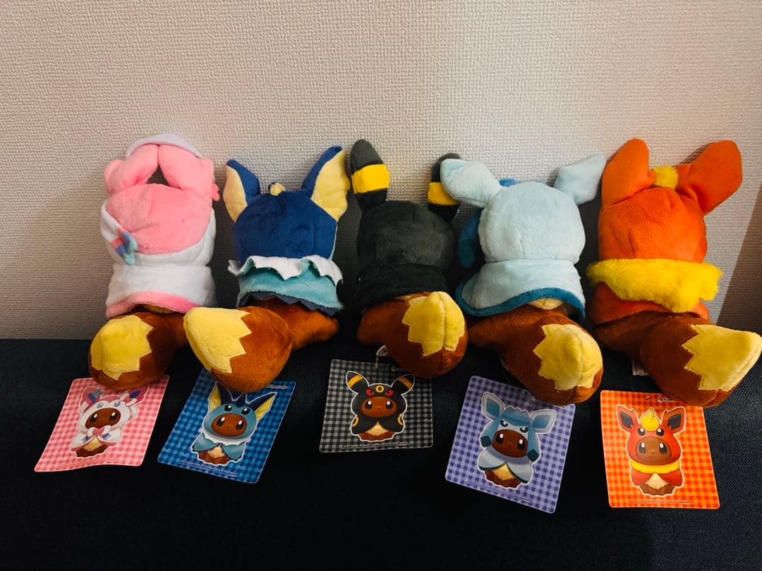 ポケモン イーブイ マスコット ポンチョシリーズ ５体セット ポケモンセンター