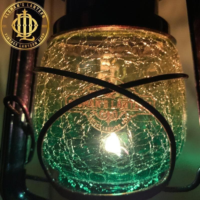 【限定】クラックグラス イエロー/グリーン ハーフ Feuerhand ホヤ