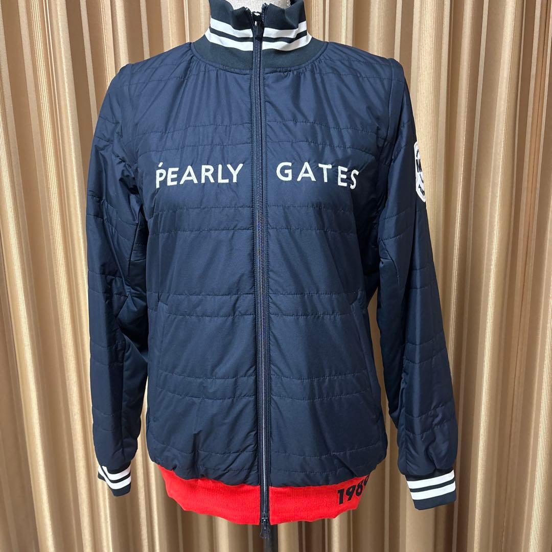 ◇新品◇PEARLY GATES リバーシブル中綿レディースジャケット　ネイビー