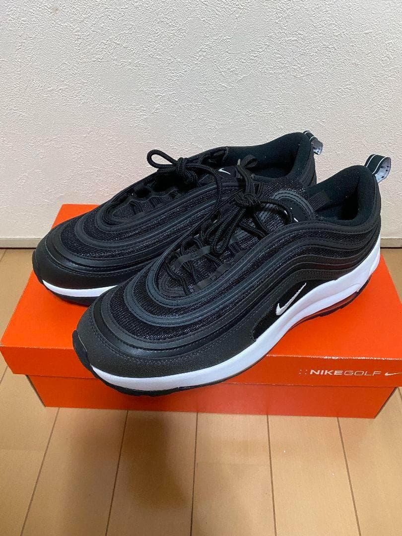 値下げ【超レア】ナイキNIKEエアマックス97Golf/28.0cm/ブラック