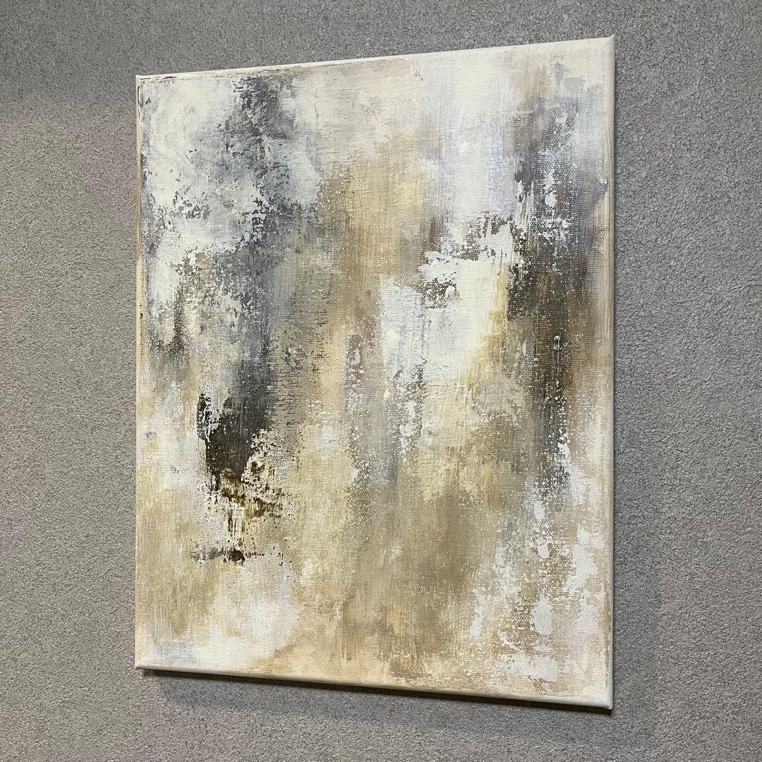 O's 168. F6 テクスチャーアート 絵画 インテリア ブラウン