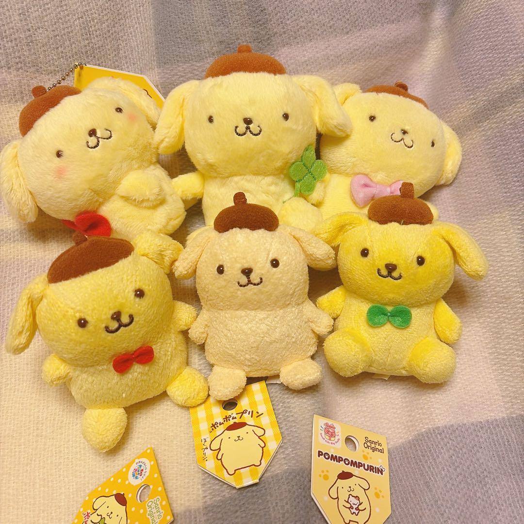 ポムポムプリン　マスコット　6個まとめ