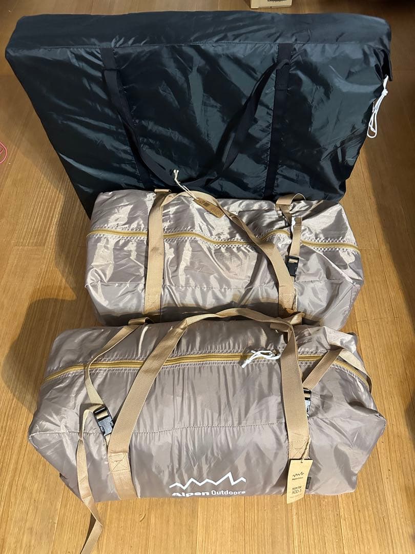 ⭐︎アルペンAOD3ツールームテント⭐︎ 別売り専用グランドシートとインナーマット付
