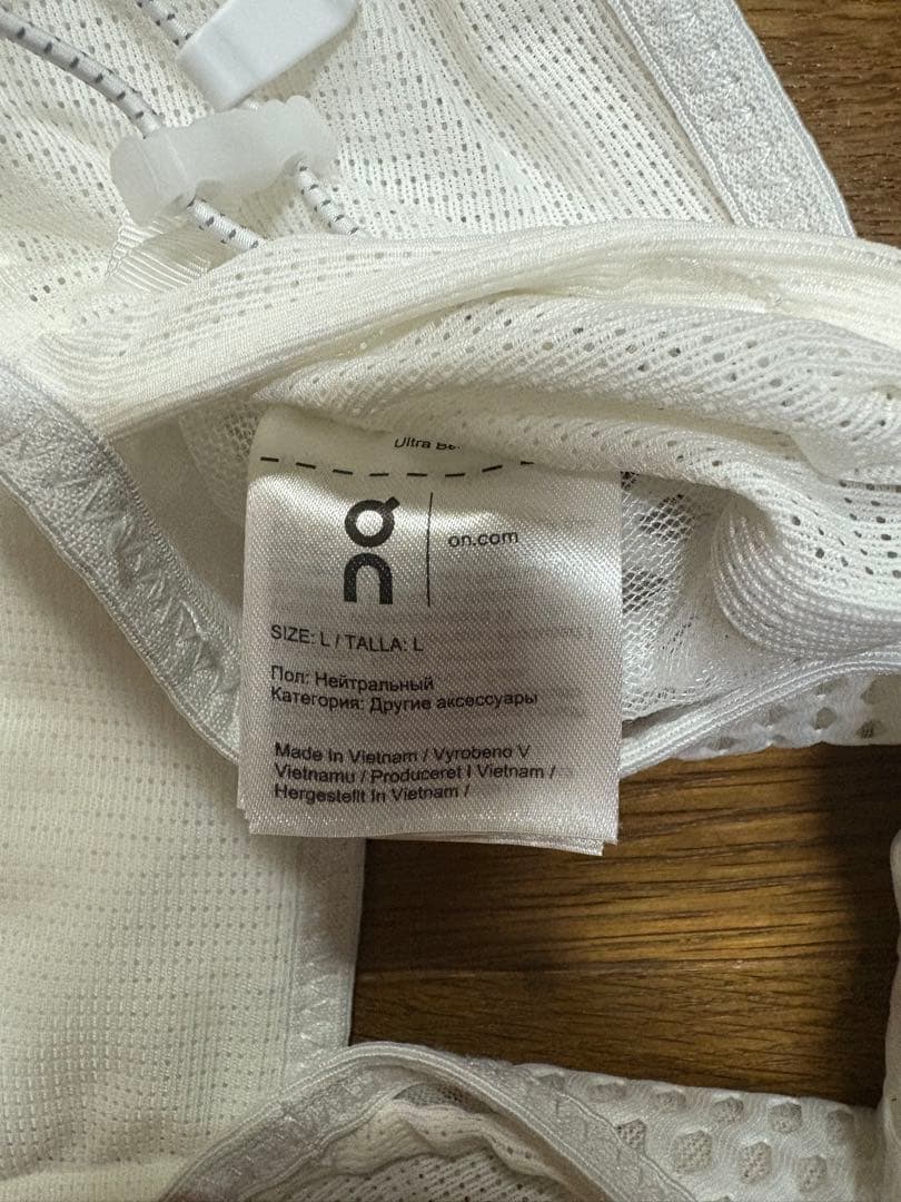 On Ultra Belt 2L オン ウルトラベルト ホワイト L