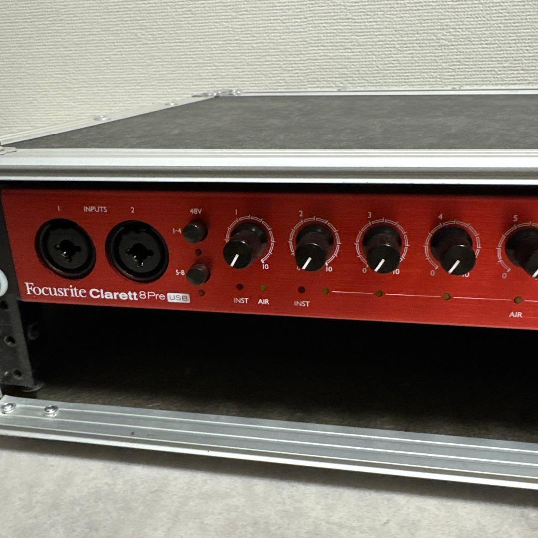 FOCUSRITE Clarett 8Pre USB ラックケース付き