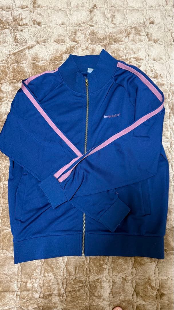 indigo la End サイドラインジャージ ジャケット L ネイビー