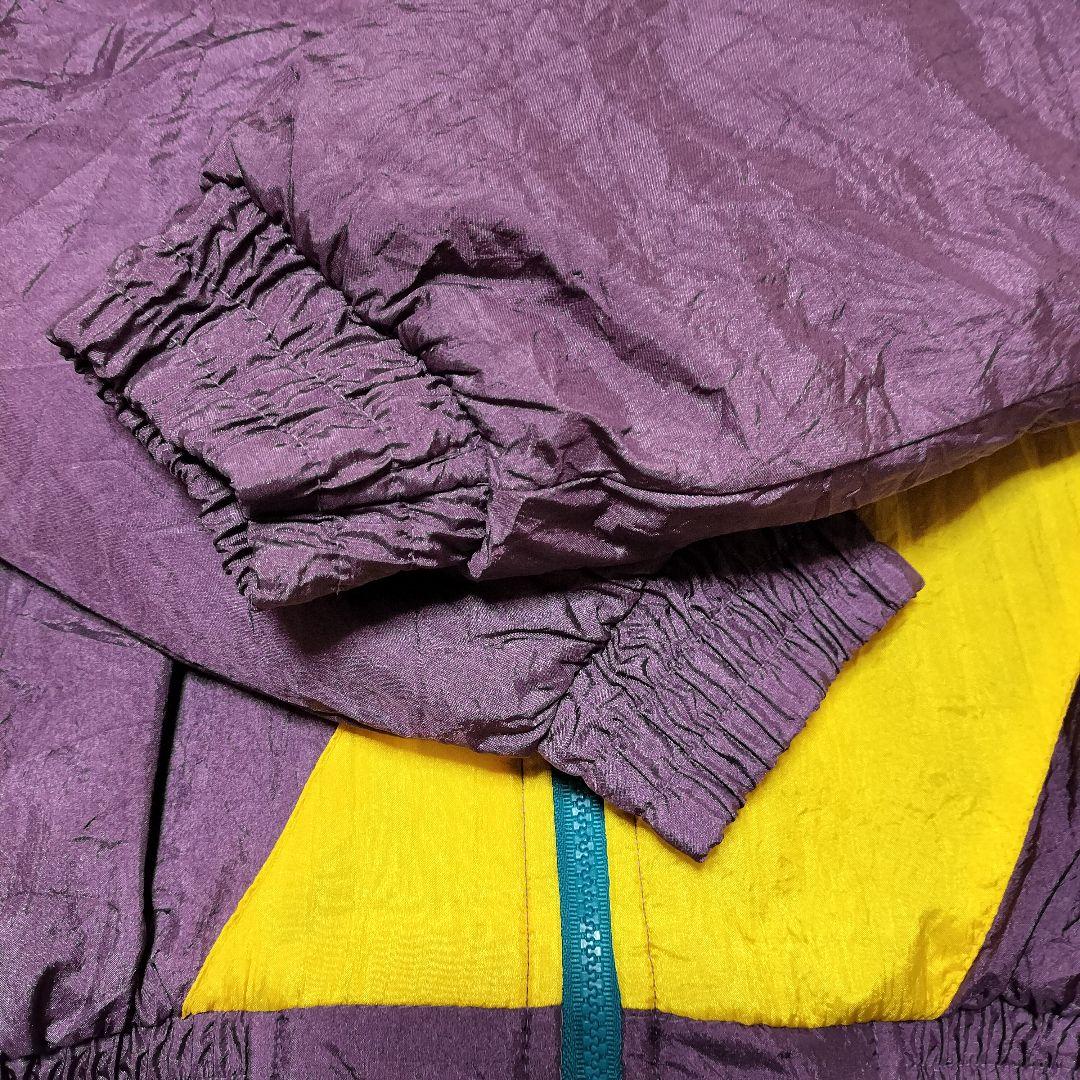 FANS NHLマイティーダックス中綿ナイロンジャケットパーカー　ヴィンテージ