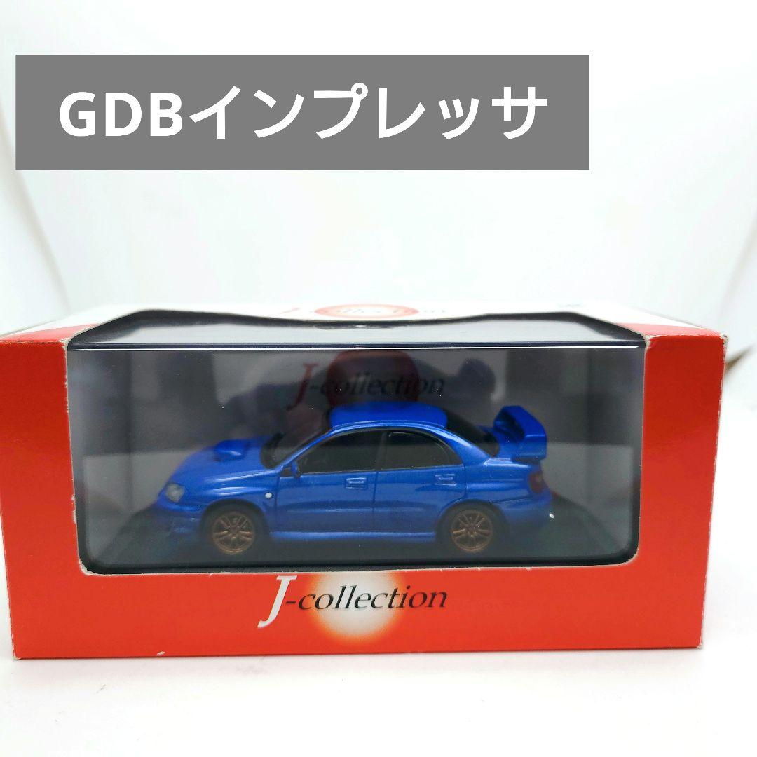 京商 Jコレクション インプレッサ WRX 1/43 ミニカー GDB ブルー