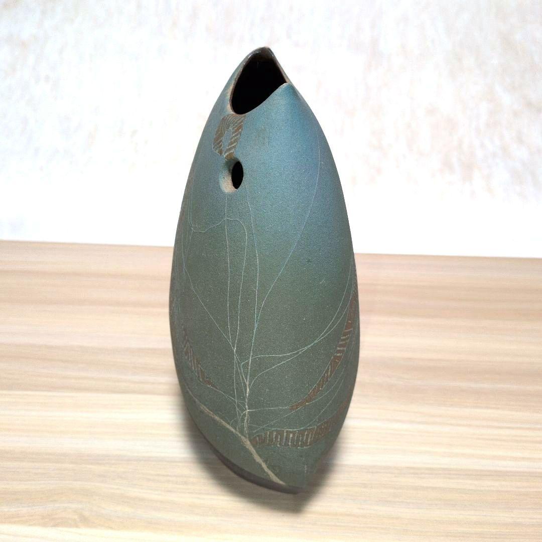 小林政美氏作 焼〆釉彩器