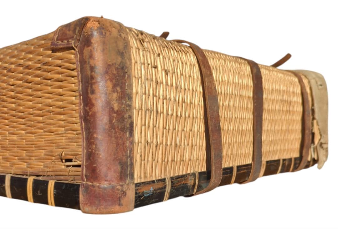 戦前 古民具 【 行李 柳行李トランク 鞄 】 明治 大正 昭和 レトロ